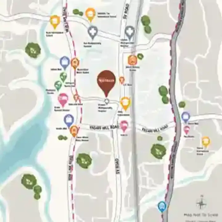Chandak Treesourus location map, Malad (W)
